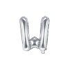 Fóliový balón Mini - Písmeno W 35cm strieborný