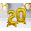 45083 1 samostojaci foliovy balon 2 zlaty 74 cm