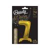 Samostojaci fóliový balón 7 zlatý 74 cm