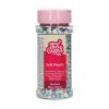 Cukrové guličky Soft Pearls - Modré/Biele 60 g