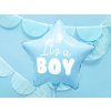 Fóliový balón modrá hviezda - It's a boy 48 cm