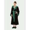 Slytherin Womens Bathrobe Hood down Front WEB