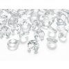 Diamantové konfety priehľadné 20mm