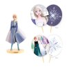 Sada dekorácií na tortu Elsa/Frozen 3 ks