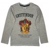 Chlapčenské tričko s dlhým rukávom - Harry Potter Chrabromil sivé