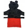 Detský župan - Mickey Mouse červeno-čierny