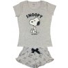 Dámske pyžamo - Snoopy sivé