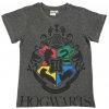Detské tričko - Harry Potter Hogwarts tmavosivé
