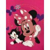 Dievčenské tričko s dlhým rukávom - Minnie Mouse tmavoružové