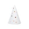 Párty klobúčiky - Biele s bodkami