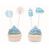 Ozdoby na cupcakes - Baby Shower Chlapec 12 ks