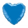 Fóliový balón srdce satén tmavomodrý 46 cm