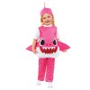 Detský kostým pre najmenších - Baby Shark ružový