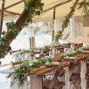 Balónová girlanda - Šalvia a biela luxus