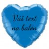 Fóliový balón s textom - Tmavomodré srdce 45 cm
