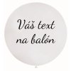 Balón s textom - Biely 80 cm