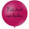 Balón s textom - Fuchsiový 80 cm