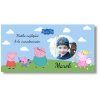 Narodeninový banner s fotkou - Peppa Pig