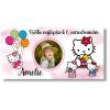 Narodeninový banner s fotkou - Hello Kitty