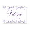 Uvítacia tabuľa - Lavender