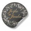 Nálepka - Čierna Elegancia