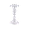 2 in 1 clear glass candle holder dia 10cm x 21cm