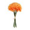 bunch of 6 dahlia tangerine 26cm