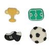 Cukrové zdobenie - Futbal 8 ks