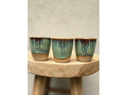 21. kalíšek na espresso mechově zelené