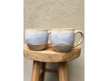 31. Hrníček s ouškem pastel modrý