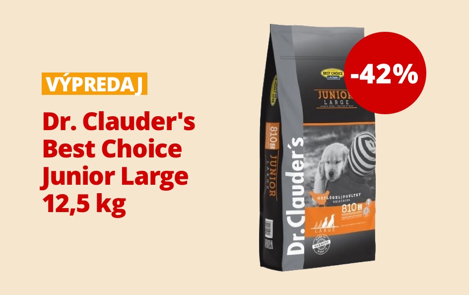 Granule Dr. Clauders Junior Large 12,5 kg so zľavou 42%
