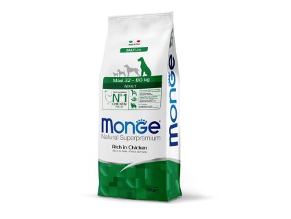 Monge dog Maxi Adult Rich in Chicken 12kg