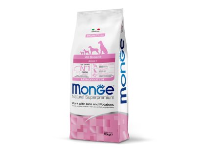 Monge dog Mono Pork with Rice & Potatoes Adult 12kg