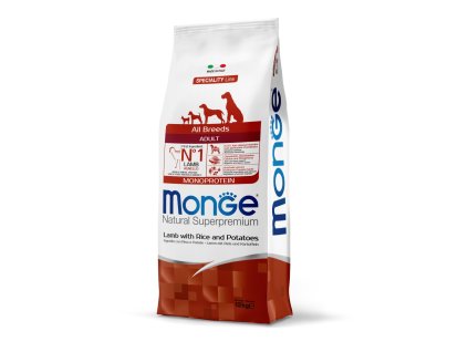 Monge dog Mono Lamb with Rice & Potatoes 12kg