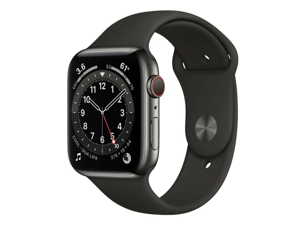 Apple Watch Series 6 44mm Stainless Steel Graphite - HelloApple