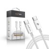 rhinotech nylon braided cable usb c to usb c 60w 1m white