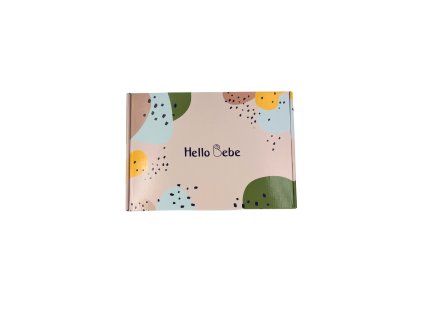 Dárková krabička Hello Bebe s výplní z dřevní vlny – MINI