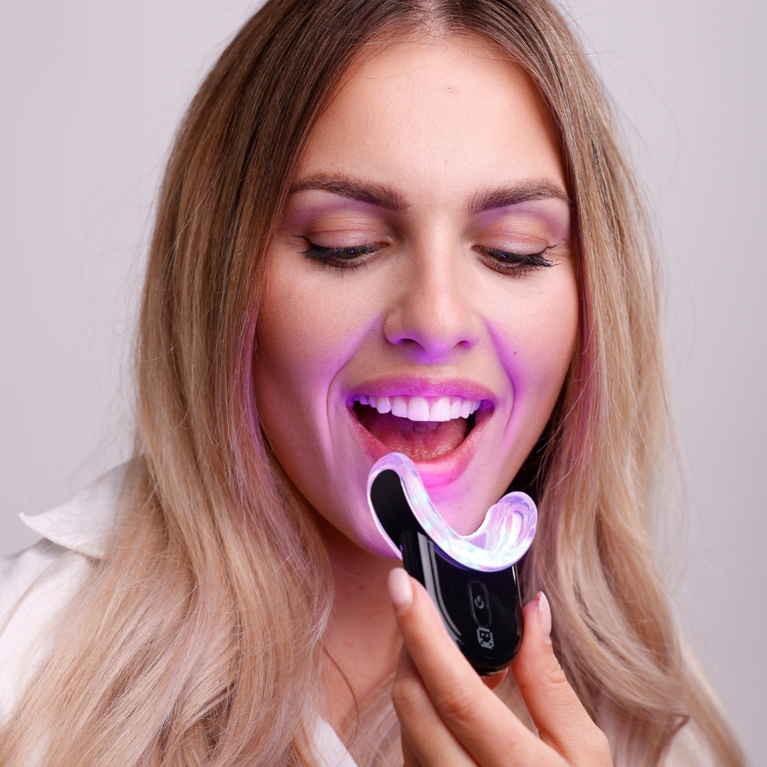 Избелване на зъби с LED лампата Hello Coco и използване на гел с PAP технология: революционен подход към сияйната усмивка
