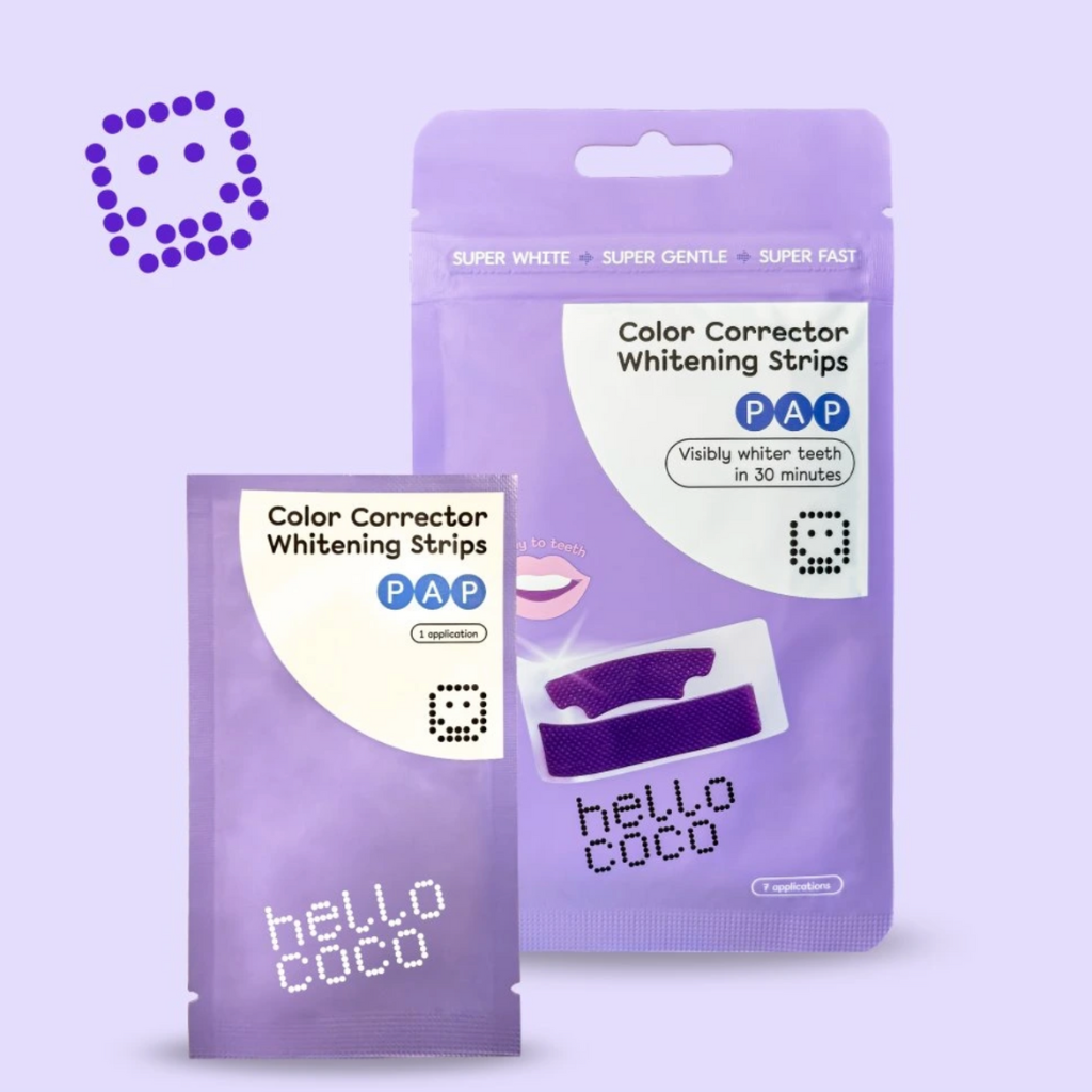 Fialové korekční pásky – rychlý způsob, jak opticky rozjasnit váš úsměv