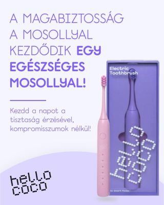 Neked melyik hello coco szónikus fogkefe szín tetszik? 4 közül választhatsz. ✨ #hellococo