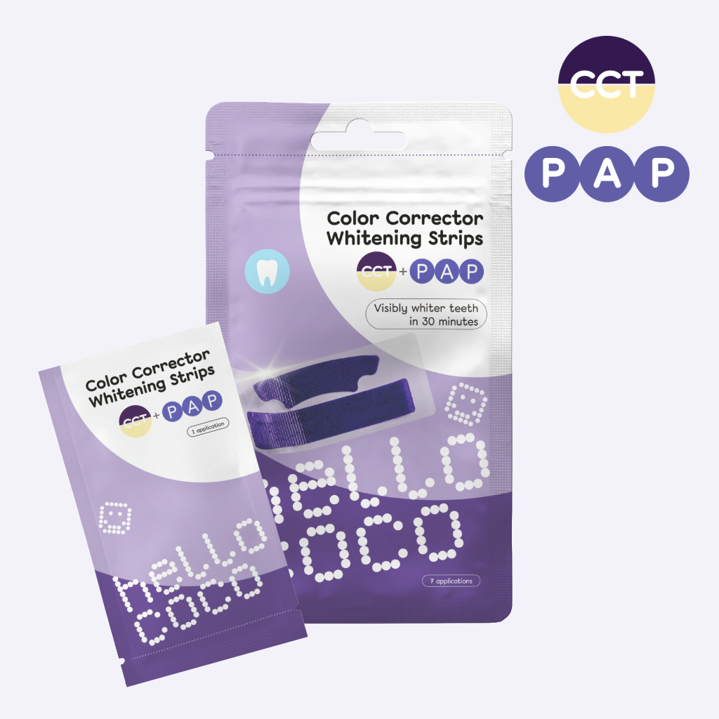 hello coco Korektorové bieliace pásiky CCT Produkt