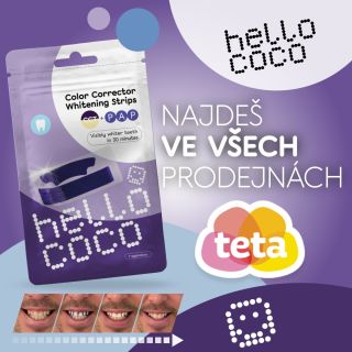 Máme skvělou novinku! hello coco fialové pásky již naleznete také v prodejnách Teta drogerie CZ. 🛍️✨ #hellococo