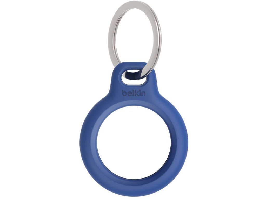 belkin secure holder key ring for airtag blue
