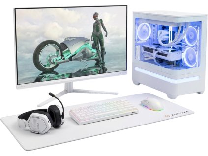 hellocomp amd gamer 5070 white set powered by asus