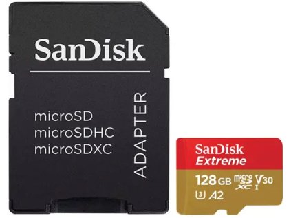 sandisk microsdxc 128gb extreme a2 sd adapter 1