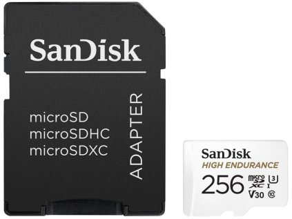 sandisk microsdxc 256gb high endurance sd adapter