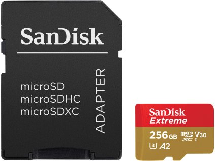 sandisk microsdxc 256gb extreme a2 sd adapter