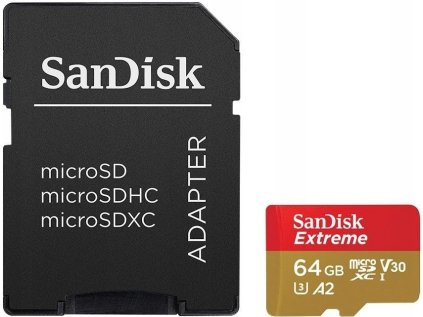 sandisk microsdxc 64gb extreme a2 sd adapter