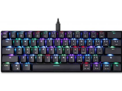 Mechanická herní klávesnice Motospeed CK61 RGB (černá)