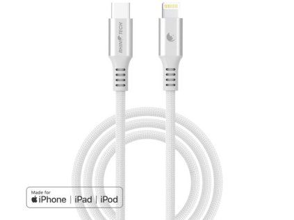 rhinotech lite mfi usb c to lightning 1 2m white